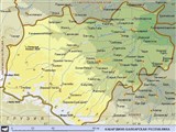Кабардино-Балкария (географическая карта)