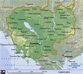 Камбоджа (географическая карта)