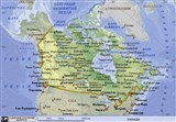 Канада (географическая карта)