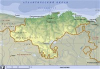 Кантабрия (географическая карта)