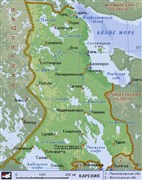 Карелия республика (географическая карта)