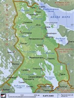 Карелия (географическая карта)