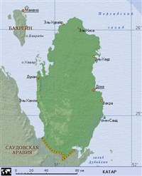 Катар (географическая карта)