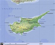 Кипр (географическая карта)
