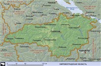 Кировоградская область (географическая карта)