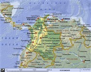 Колумбия (географическая карта)