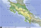 Коста-Рика (географическая карта)