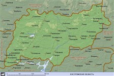 Костромская область (географическая карта)