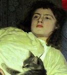 Крамской Иван Николаевич (Девушка с кошкой)