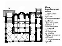 Кремль Московский (Благовещенский собор, план)