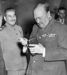 Крымская конференция (Черчилль и Сталин)