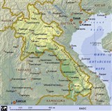 Лаос (географическая карта)