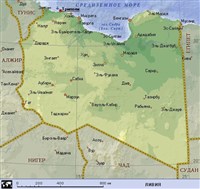 Ливия (географическая карта)
