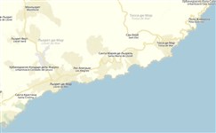 Льорет-де-Мар (карта побережья)