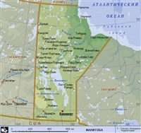 МАНИТОБА (географическая карта)