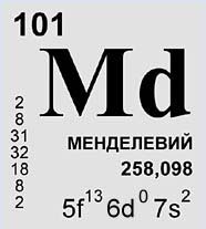 МЕНДЕЛЕЕВИЙ (химический элемент)
