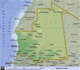Мавритания (географическая карта)
