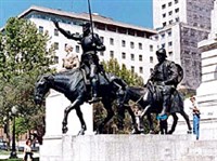 Мадрид (памятник Дон Кихоту и Санчо Пансе)