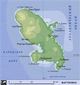 Мартиника (географическая карта)