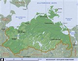 Мекленбург-Передняя Померания (географическая карта)