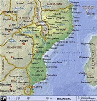 Мозамбик (географическая карта)