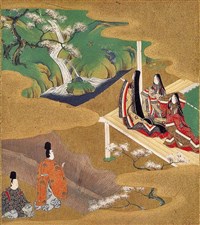 Мурасаки сикибу (иллюстрация к Пятой главе)