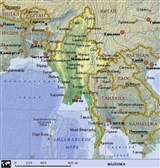 Мьянма (географическая карта)