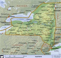 НЬЮ-ЙОРК (географическая карта)