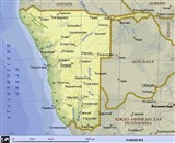 Намибия (географическая карта)
