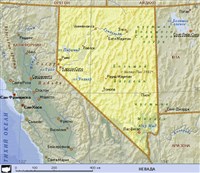 Невада (географическая карта)