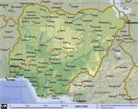 Нигерия (географическая карта)