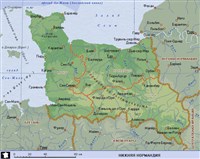 Нижняя Нормандия (географическая карта)