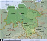 Нижняя Саксония (географическая карта)