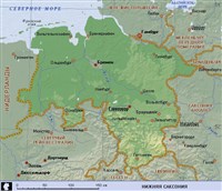 Нижняя Саксония (географическая карта)
