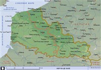 Нор-Па-де-Кале (географическая карта)