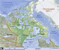 Нунавут (географическая карта)
