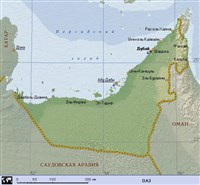 ОАЭ (географическая карта)