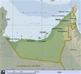 Объединенные арабские Эмираты (географическая карта)