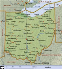 Огайо (географическая карта)