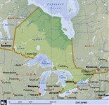 Онтарио (географическая карта)