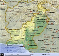 Пакистан (географическая карта)