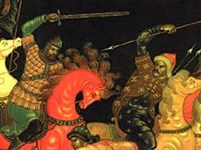 Палехская миниатюра (Куликовская битва)