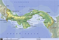 Панама (географическая карта)