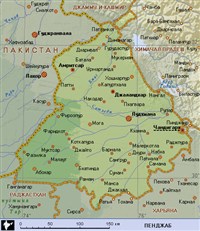 Пенджаб (географическая карта)