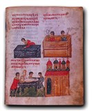 Перенос в храм мощей св. князей Бориса и Глеба (миниатюра)