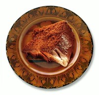 Пирог шоколадный с глазурью из помадки