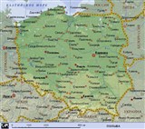 Польша (географическая карта)