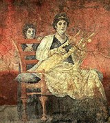 Помпеи (женщина, играющая на лире)