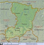 Ровенская область (географическая карта)