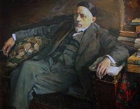 СЕВЕРЦОВ Алексей Николаевич (портрет работы М.В. Нестерова, 1925 год)
